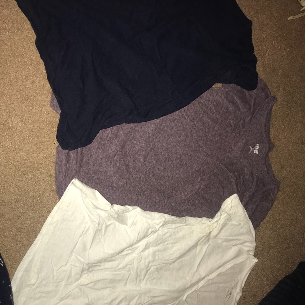 Target T-Shirt set (white, navy and purple)